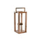 Kaarshouder Home ESPRIT Bruin Staal Mangohout 25 x 25 x 54 cm