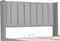 Juskys Savona - Gestoffeerd bed - 200 x 140 cm - Lichtgrijs - Incl. bedlade