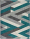 Tablecloth Thin canvas Stripes Green Grey (140 x 180 cm)