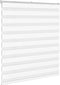 vidaXL Zebra - rolgordijn - 125x150 cm - 100% polyester - wit