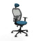Piqueras y Crespo 1D036G1 - Bureaustoel - Hoogteverstelbaar met armleuning - Grijs Groene benzine