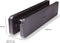 Homebox Isolerende Brievenbus – Tochtvrij en geluiddempend – Inbouw brievenbusklep – Moderne brievenbus met tochtwering – ABS Kunststof zwart (RAL 9005) – Geborsteld aluminium – RVS-look – 33.8x7.8 cm (LxB)