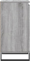 vidaXL - Dressoir - 40x35x70 - cm - bewerkt - hout - grijs - sonoma