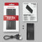 Axagon EEM2-SBC - Externe behuizing voor SATA M.2 SSD - USB 3.2 Gen 2 10Gb/s - Zwart