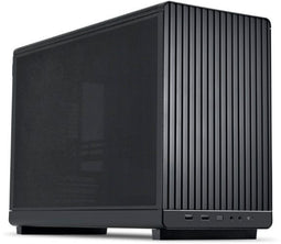 Lian Li & DAN Cases A3-mATX - M-ATX Mesh PC-behuizing - Flexibele PSU-installatie - Zwart walnotenhout