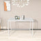Bureau Stoer - laptoptafel - industrieel - wit - 110x50x78 cm
