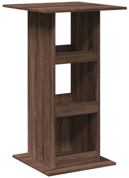vidaXL - Bartafel - met - opbergruimte - 60x60x102 - cm - hout - bruin - eikenkleur