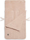 Jollein River Knit - Voetenzak voor Autostoel en Kinderwagen - Met capuchon - Pale Pink