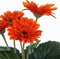 Mica Decorations Gerbera Kunstplant in Bloempot Stan - H35 x Ø30 cm - Oranje