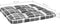 vidaXL - Palletkussens - 2 - st - ruitpatroon - stof - grijs