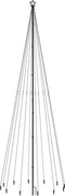 vidaXL - Kerstboom - met - grondpin - 732 - LED's - meerkleurig - 500 - cm