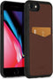 Accezz iPhone SE (2022) / SE (2020) / 8 / 7 / 6s / 6 - Backcover - Premium Leather Card Slot - Bruin