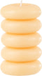 J-Line kaars Macaron - lichtgeel - large - 10U