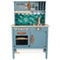 Small Foot - houten kinderkeuken blauw, 7dlg.