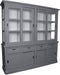 HSM Collection Buffetkast Provence - 220 cm - donkergrijs