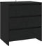 vidaXL Dressoir - 3 lades - 70x41x75 cm - zwart