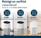 Vibrix PureFlow70 - Luchtreiniger - 468m³/u - HEPA + Koolstof Filter - Fluisterstil - Mat Wit