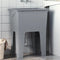 vidaXL - Waskuip - 59x41x75 - cm - hars - grijs