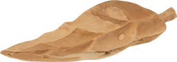 J-Line schaal Blad - hout - naturel - medium