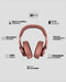 Fresh 'n Rebel Clam 2 - Draadloze over-ear koptelefoon - 80 uur speelduur - Rood