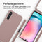 iMoshion Hoesje Geschikt voor Samsung Galaxy A25 Hoesje Met Koord - iMoshion Siliconen hoesje met koord - roze