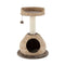 Coast - Kattenkrabpaal met grot en sisal - 48 x 70,5 cm - Donkerbruin