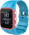 iMoshion Bandje Geschikt voor Polar M400/M430 - iMoshion Siliconen band zilveren gesp met installatiehulp - Blauw