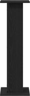 vidaXL - Plantstandaard - 2 - stuks - Zwart - Eiken - 30x30x95 - cm - Bewerkt - Hout