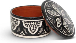 Safaary - Marokkaanse Potje Zwart Nakhil Ø 11 x 7cm