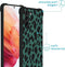 iMoshion Hoesje Geschikt voor Samsung Galaxy S21 Hoesje Met Koord - iMoshion Design Hoesje met Koord - Zwart / Meerkleurig / Groen / Panther Illustration