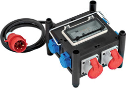 Brennenstuhl 1153690200 - CEE stroomverdeler - 2x CEE 400 V/16 A 5-polig 5x 230 V/16 A - zwart