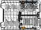 Bauknecht BK6IC11BS7LA0 - Inbouw Vaatwasser - 44.8 cm - 11 Couverts - Besteklade - 41 dB - Energieklasse C