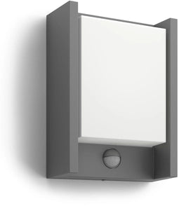 Philips Arbour - Buitenwandlamp - Bewegingssensor warmwit licht - Antraciet