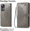 iMoshion Hoesje Geschikt voor Xiaomi 12T Pro / 12T Hoesje Met Pasjeshouder - iMoshion Mandala Bookcase - Grijs