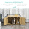 PawHut D31-053 - Kattenbak gesloten - Magnetisch deurtje - Naturholz