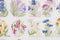 Thea Gouverneur - Borduurpakket met telpatroon - 2025A - Voorgesorteerde DMC Garens - Alfabet Bloemen - Aida - 60 cm x 57 cm - DIY Kit