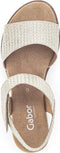 Gabor 42.750.63 - Platte sandalen - Sportief en comfortabel - Beige - Maat 39