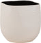 J-Line bloempot Audrey - keramiek - wit - large - Ø 28.00 cm
