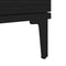 vidaXL - Dressoir - Zwart - Eiken - 60x35x70 - cm - Bewerkt - Hout