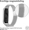 imoshion Milanees magnetisch bandje - Geschikt voor Xiaomi Mi Band 5 / 6 - Zilver
