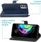 iMoshion Hoesje Geschikt voor Motorola Edge 20 Hoesje Met Pasjeshouder - iMoshion Luxe Bookcase - Donkerblauw