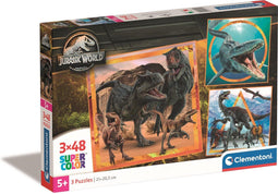 Clementoni - Puzzel - 3x48 Stukjes - Jurassic World - Kinderpuzzel - Vanaf 3 Jaar