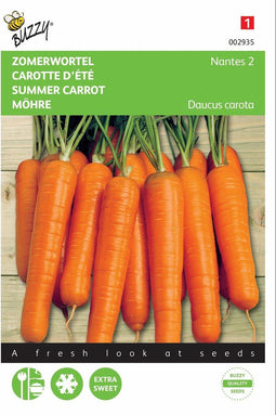 2 stuks - Buzzy - Wortelen Nantes 2 halflange
