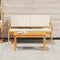 vidaXL - Koffietafel - 75x40x38 - cm - Massief - Acaciahout