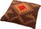 Dutch Decor MAURO - Sierkussen kelim 45x45 cm - Rocky - bruin - met een kussenhoes van 100% katoen - Inclusief binnenkussen