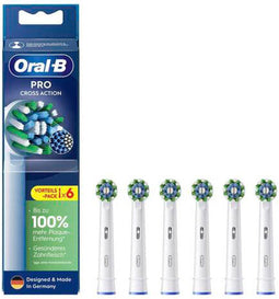 Oral-B Pro Cross Action Opzetborstels, Set Van 6 - Oral-B Pro Cross Action Opzetborstels, Set Van 6