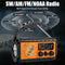 XSY 350 - Noodradio - 20000mAh PowerBank - Zonnepaneel - Leeslamp - Oranje