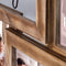 ZEP - Houten Multi Fotolijst Chieri bruin met metalen tekst Family voor foto's 4x 10x15 en 4x 13x18 (afmeting 68x56 cm) - UT832