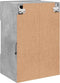 vidaXL - Tv-wandmeubel - met - LED-verlichting - 40x30x60,5 - cm - betongrijs