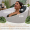 Claessonliving Badkussen - Ergonomische Hoofdsteun met 6 Zuignappen - Zwart (41x41 cm)